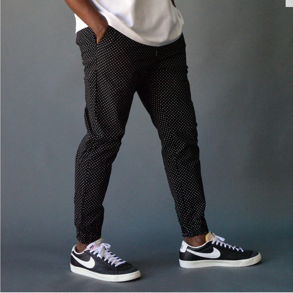 Major Threads Polka Dot Jogger Pants Men's Size Large Like New